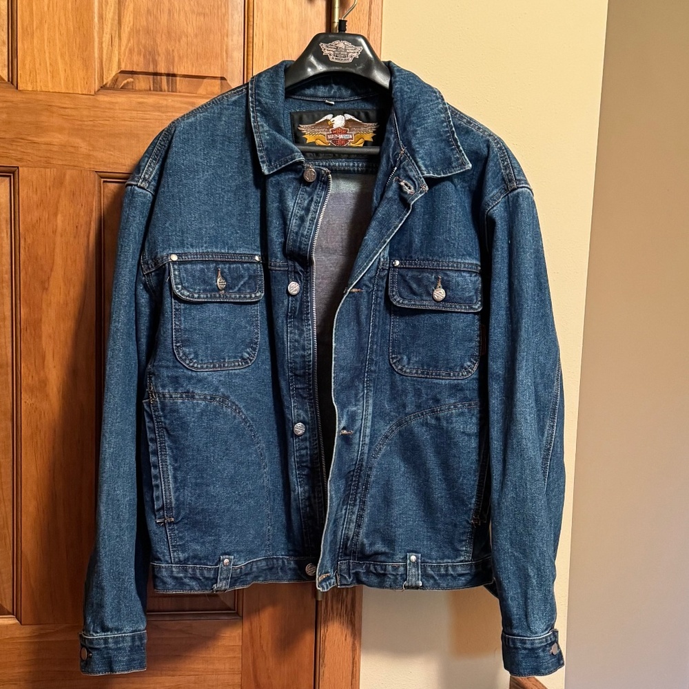 Harley-Davidson Men's Jean Jacket - Size L